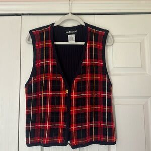 plaid vest